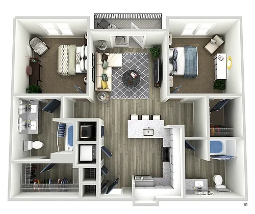 Floor plan B1