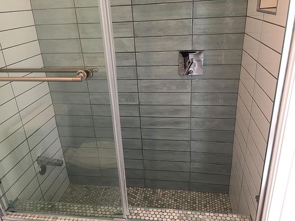 Shower and Roman tub.