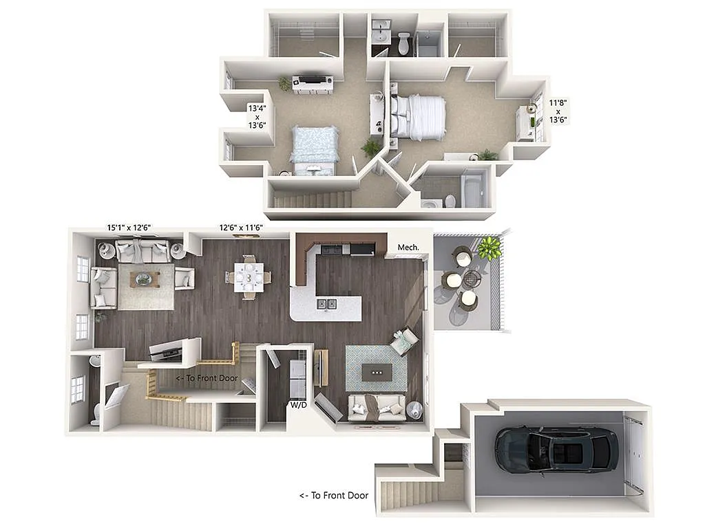 Floor plan B2TG-S
