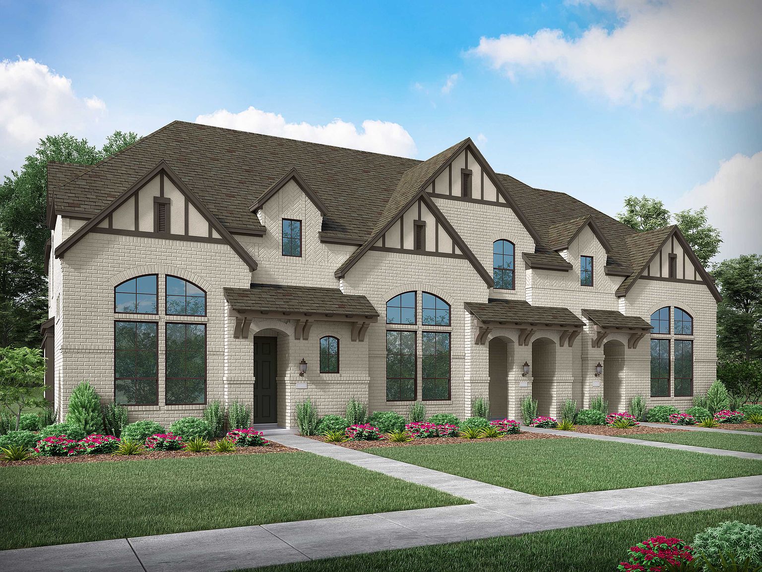 Plan Chatham Plan, Trinity Falls Townhomes The Villas, Mckinney, TX