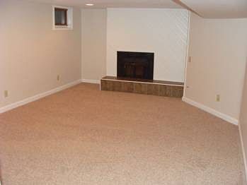 4th level family room with fireplace