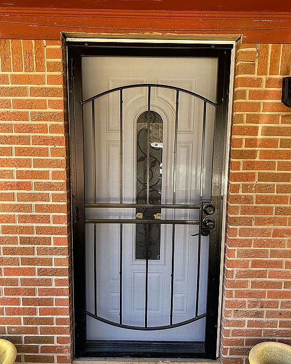 Security door.