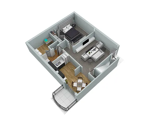 Floor plan One Bedroom