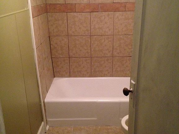 Bathroom downstairs off of kitchen