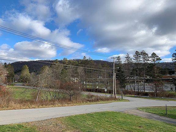 View from the yard to school