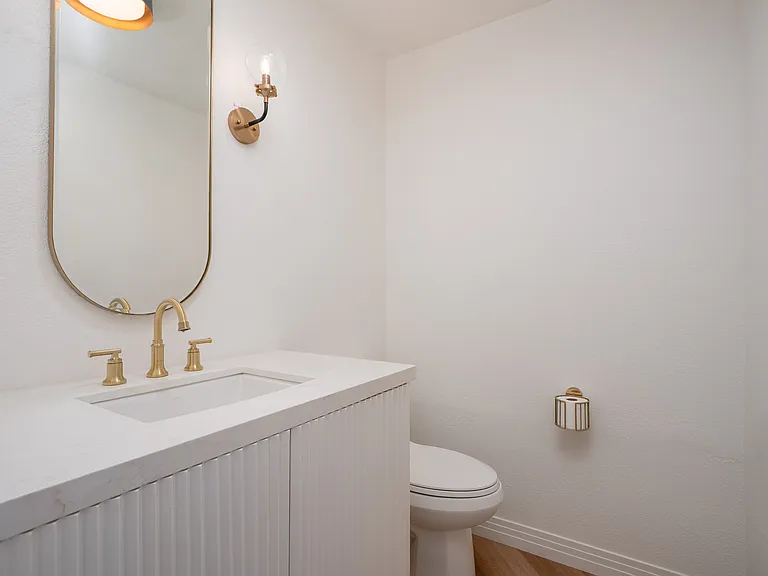 First floor half bath