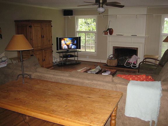 Downstairs Living Room, Open to Kitchen and Breakfast Area