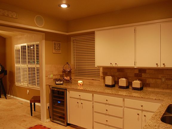 Kitchen with wine fridge