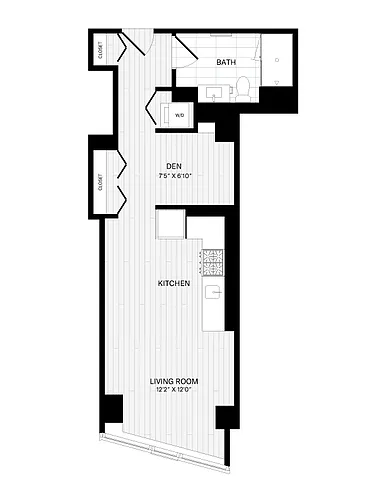 Floor plan Studio-1A-6