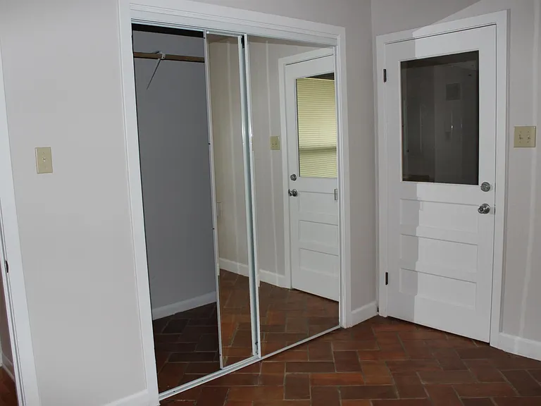 Master closet and door to master bath