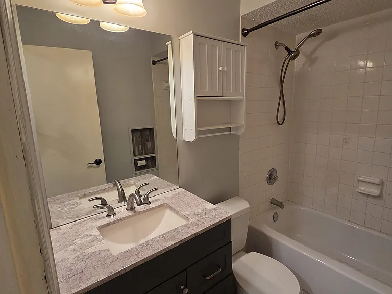 Hallway bath and shower