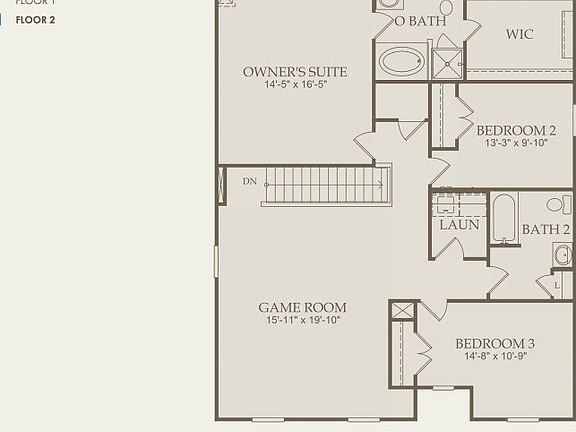Kisko Floor Plan, Quick Move-in Home, Floor 2