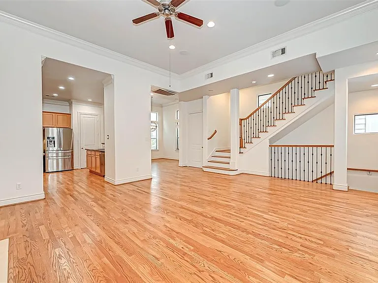 2nd floor living room with different angles