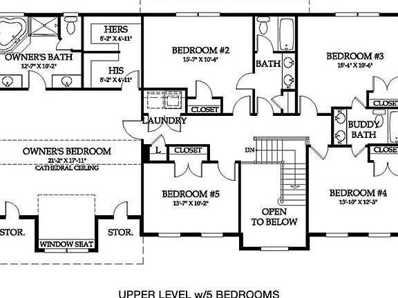 Buchanan III Second Floor 5 Bedrooms