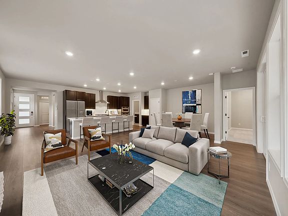 Great Room Kitchen Virtually Staged
