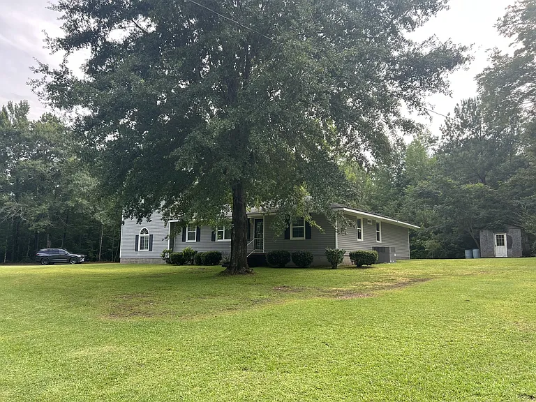 Side view of home and driveway.