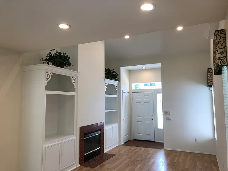 Built ins and FP in Living Room