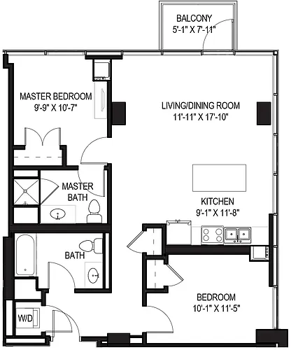 Floor plan 2 Bed/2 Bath-06