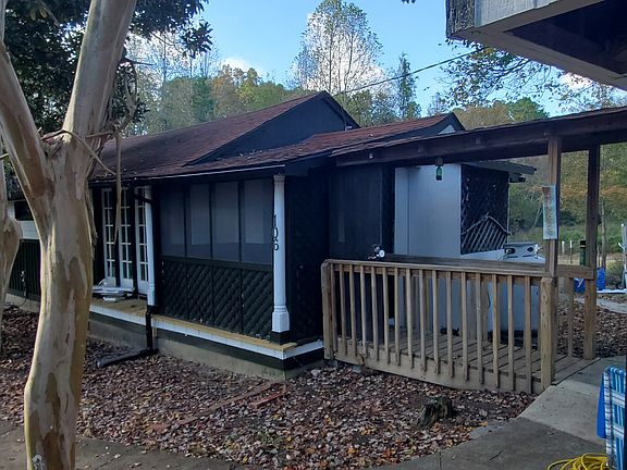 Covered walkway to house