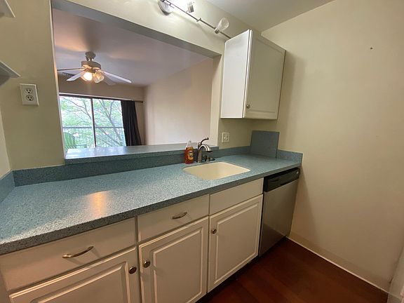 Kitchen Looking onto the Living room & Balcony