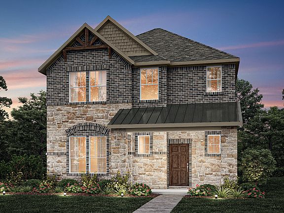 The Shadygrove, with covered front patio and 2-car rear-entry garage, shown as Exterior C