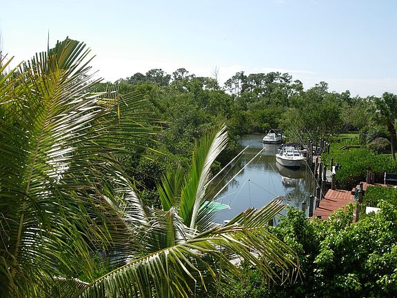 view up the water from the master balcony