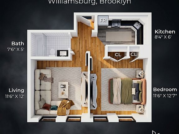 2nd image of 661 Meeker Ave #3S