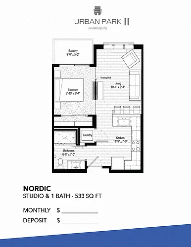 Floor plan UPII - Nordic