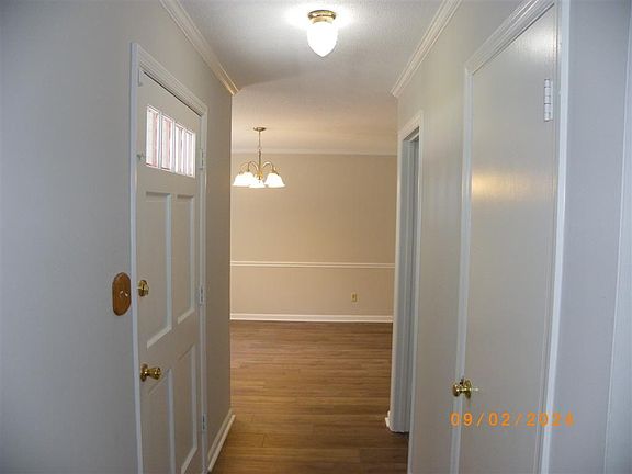 Foyer open to Dining Room and Living Room