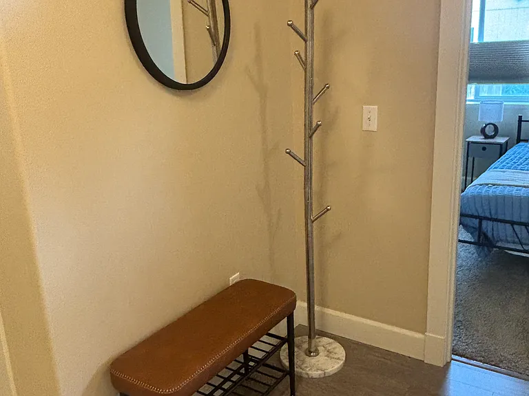 Lovely entryway for coats and shoes