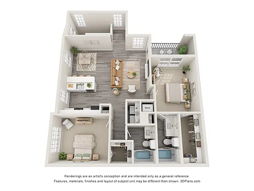Floor plan The Saw Palmetto with Attached Garage