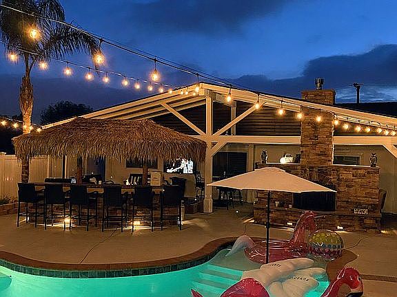 BACKYARD - NIGHT VIEW