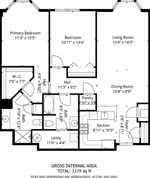 2 bed, 1174 sqft, $1,500 — Photo 2