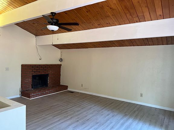 Living room with fireplace