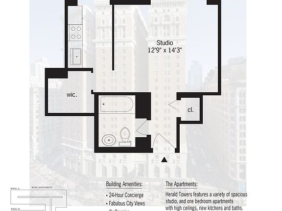 2nd image of 50 W 34th St #140C3