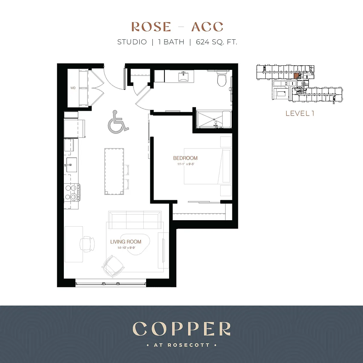 Floor plan Rose - Acc