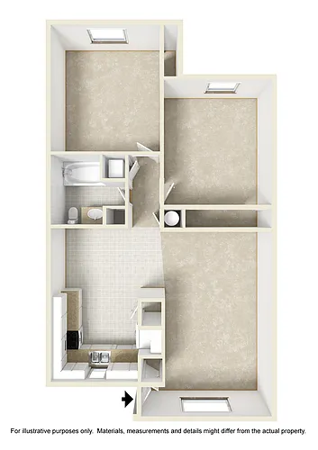 Floor plan 2x1 Lower