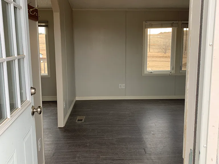 Front entry into living room