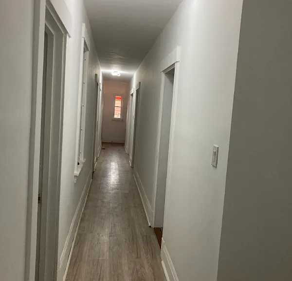 Hallway view from Bedroom to front of home (entry way)
