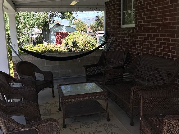 Patio off garage