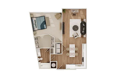 Floor plan 1B-6