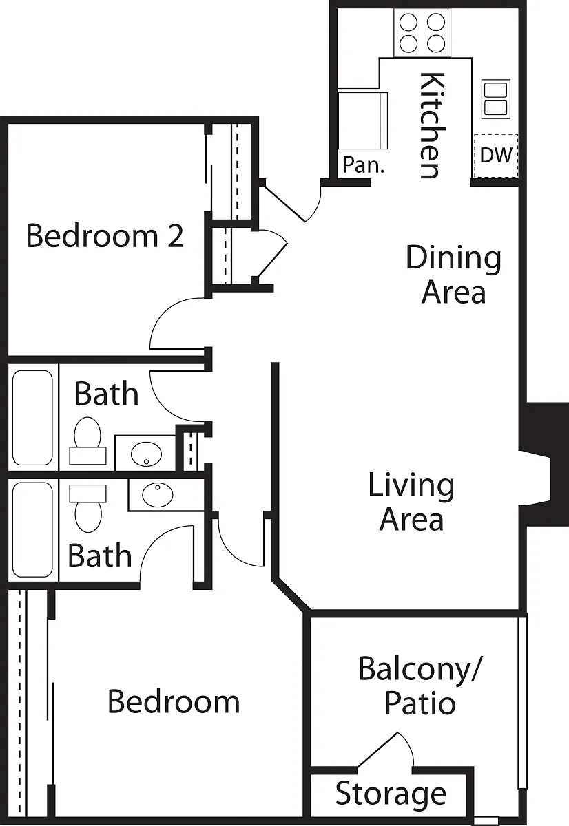 Floor plan 2Bedroom