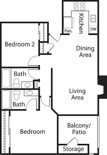 Floor plan 2Bedroom
