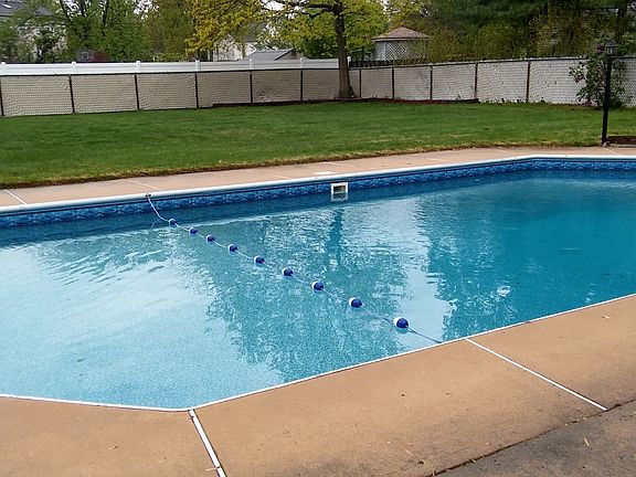 Pool with diving board
