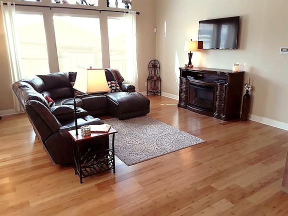 Stunning wall of windows and recent bamboo flooring!