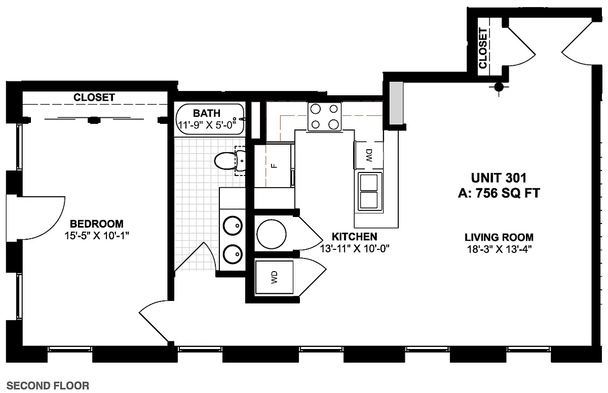 Floor plan 401