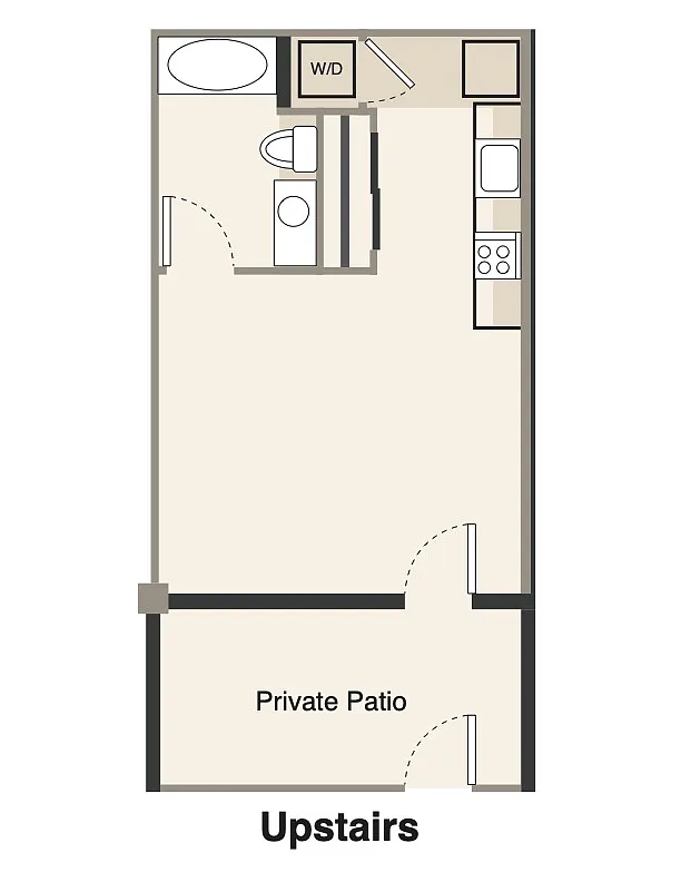 Floor plan A.2 0 bed 1 bath