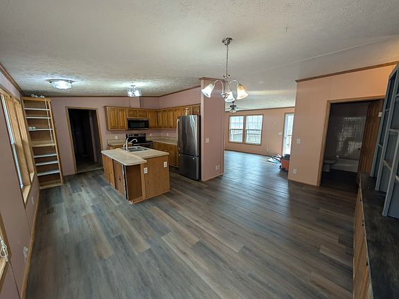 Dining area and kitchen