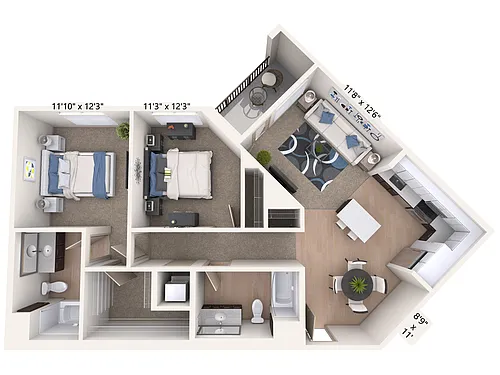 Floor plan B6-Two