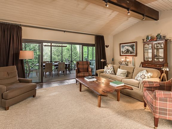 Looking out to porch